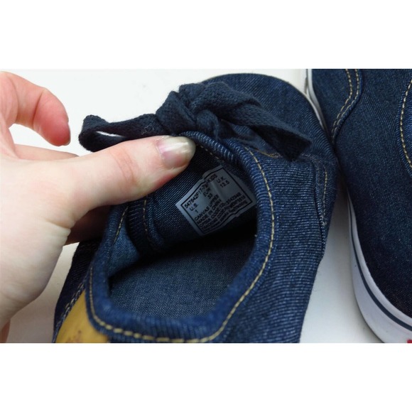 Levi's Youth Boys Shoes Sz 1 M Blue Fabric Fashion‎ Sneakers - Picture 8 of 12